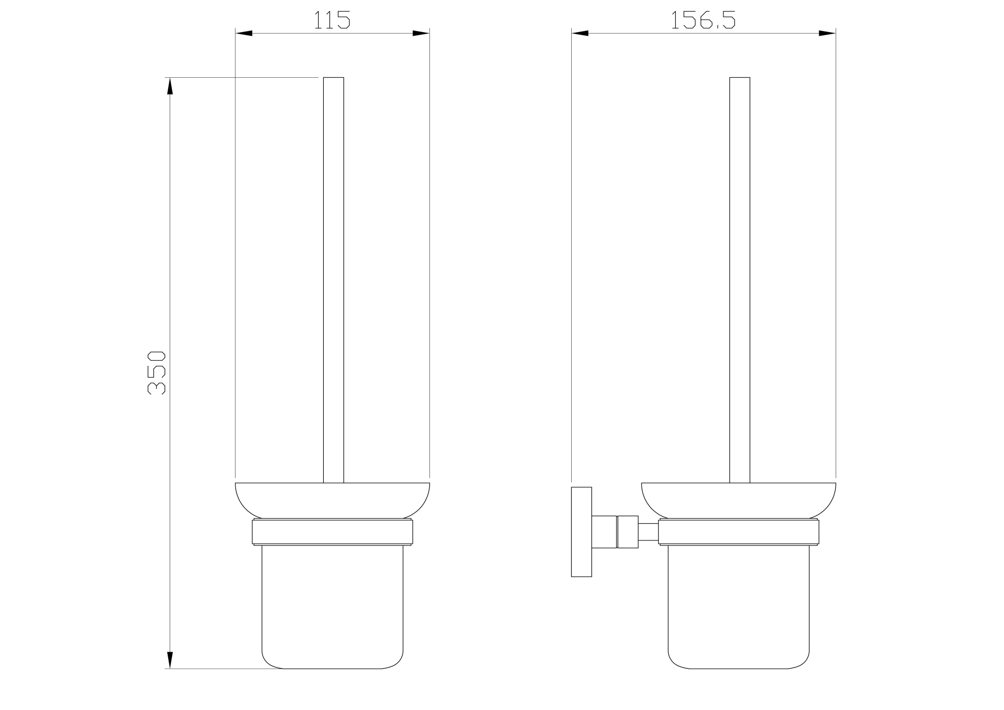Туалетный ершик Wonzon & Woghand Polo WW-8919 хром глянцевый