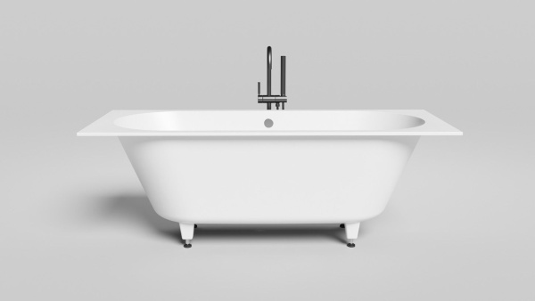 Ванна из искусственного камня Salini Ornella Axis 170x70 104623M белая матовая встраиваемая
