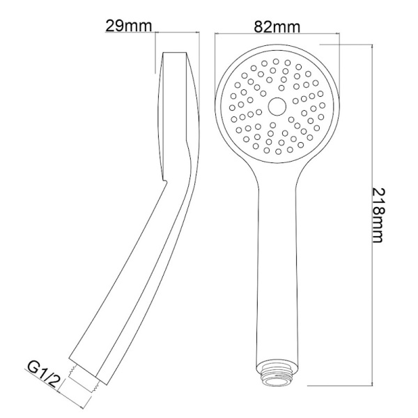Душевая лейка Voda VSP02 хром глянцевая