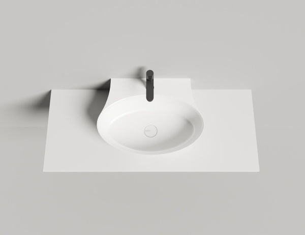 Накладная раковина Salini Alda Wall 01 140321M 45 см белая матовая