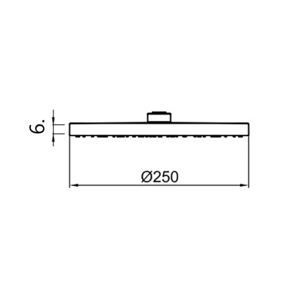 Верхний душ Webert AC1011015BRASS хром глянцевый