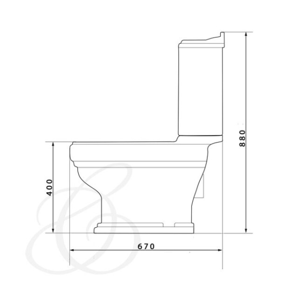 Унитаз-компакт Caprigo Borgo 3813 белый