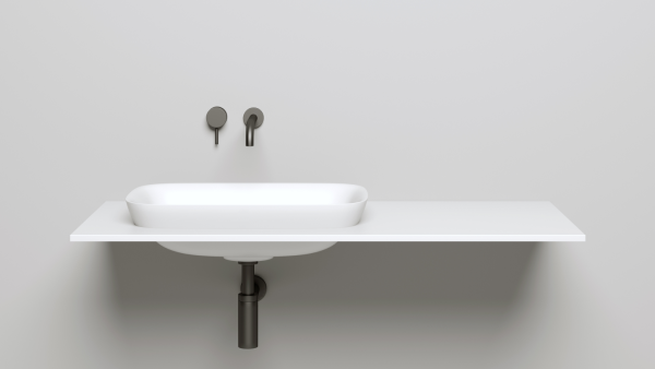 Раковина полувстраиваемая Salini Marea 02 1802102GF 40 см окрашивание по RAL Classic глянцевая