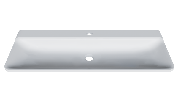 Мебельная раковина Madera Solo 4680173710461 120 см белая глянцевая