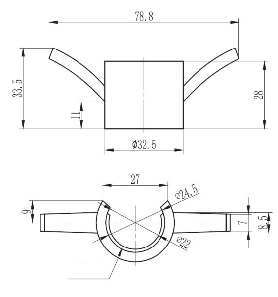 Держатель для мочалки для душевой штанги Esko BSH01 хром