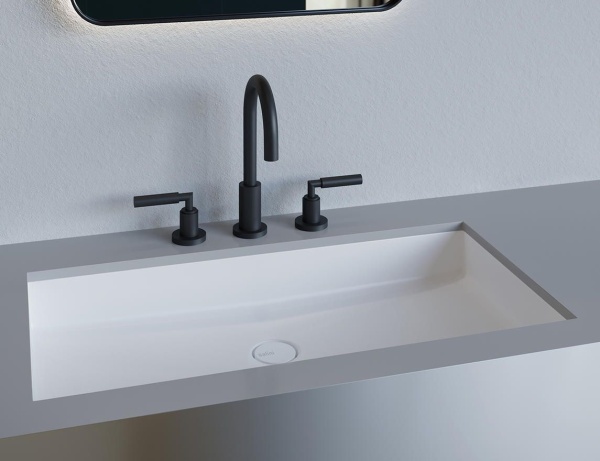 Встраиваемая раковина Salini Marea 1802210M 40 см белая матовая