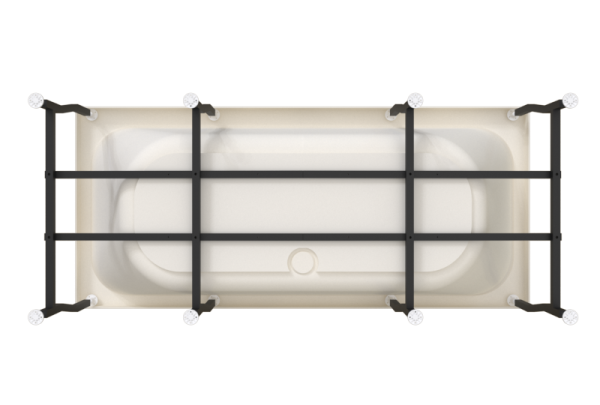 Ванна акриловая Radomir Прованс 180x80 1-01-0-0-1-185 пристенная c каркасом