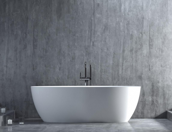 Ванна из литьевого камня Salini Alda 170x80 101912G белая глянцевая отдельно стоящая