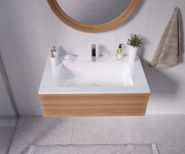 Мебельная раковина Madera Modul 4627173210430 80 см белая глянцевая