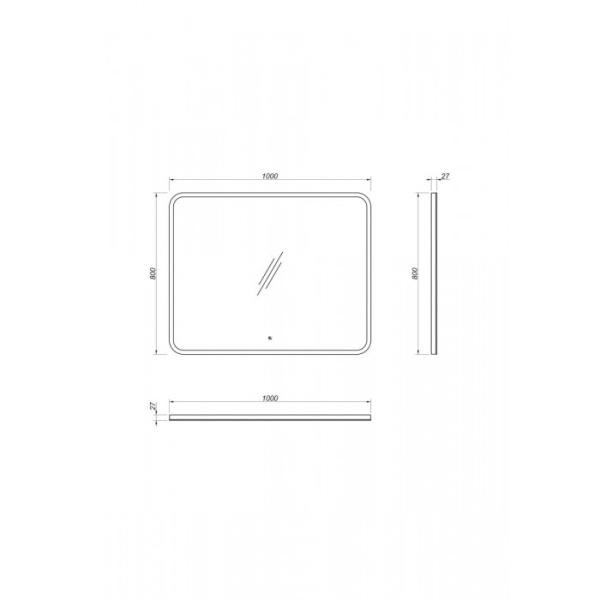 Зеркало Kакса-А Radisson Lux 100x80 4642