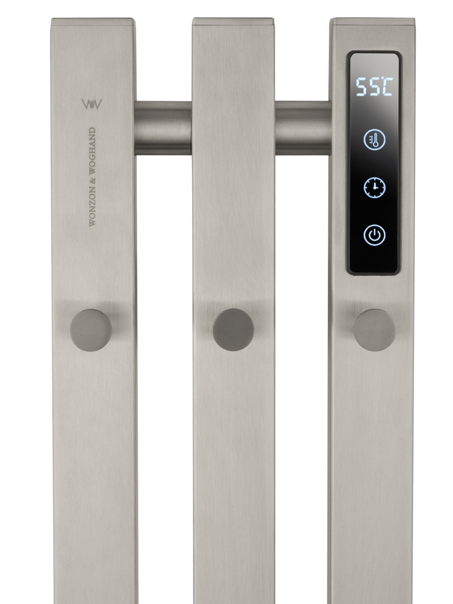 Полотенцесушитель электрический Wonzon & Woghand Kassel WW-AL73312-BN никель брашированный