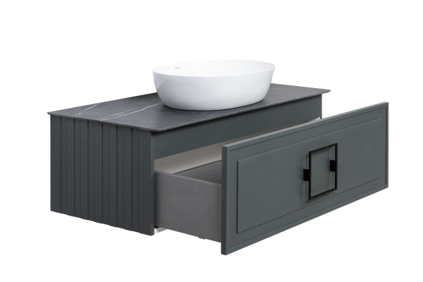 Тумба под раковину LaFenice Cubo FNC-01-CUB-G-100 100 см серая матовая