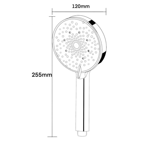 Душевая лейка Voda VSP13 хром глянцевая