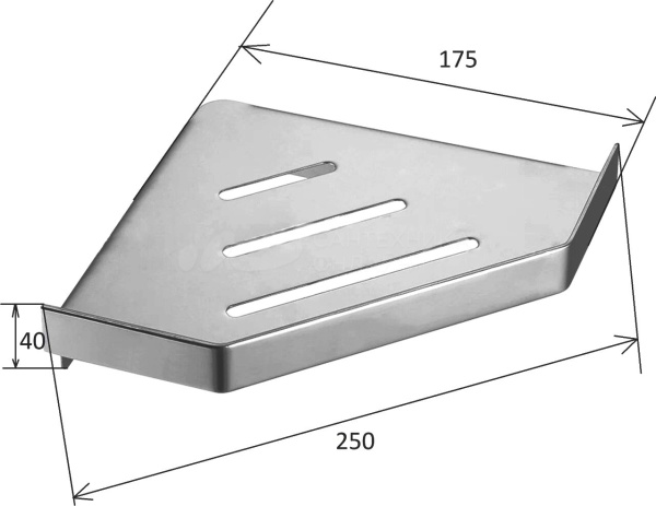 Полка Boheme Venturo 10318-NB никель брашированный