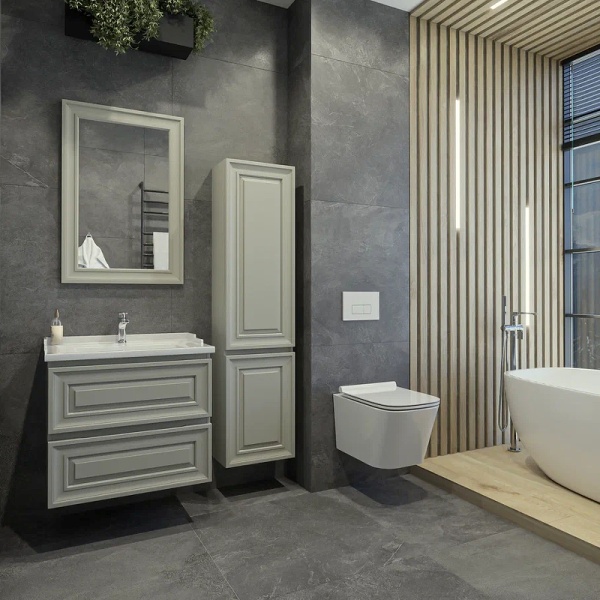 Пенал Caprigo Ponza 13550R-030.000.00.20 40 см R серый