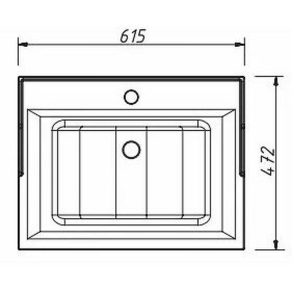 Мебельная раковина Caprigo Y-060В 60 см белая