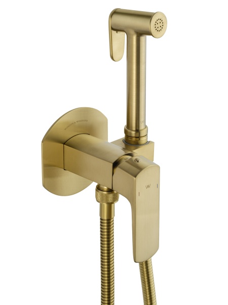 Смеситель гигиенический Wonzon & Woghand Forza WW-88829031-BG золото брашированный