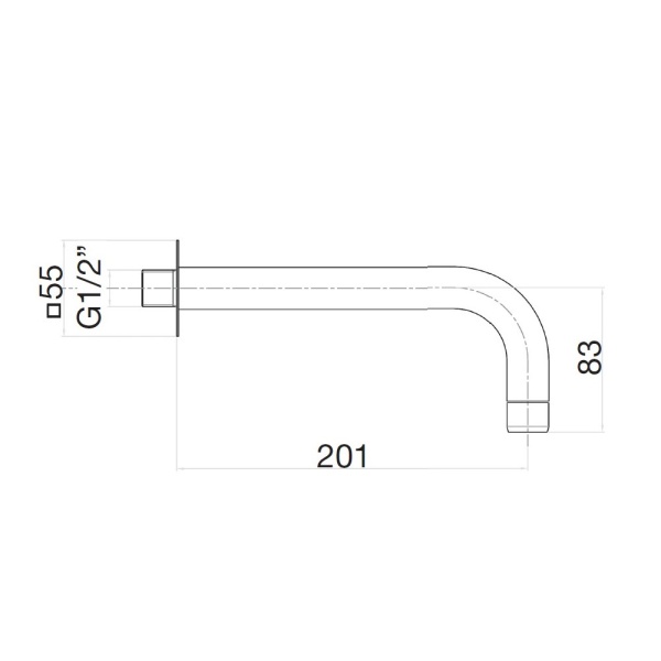 Излив для ванны Webert Sax Evolution SE0371015 хром глянцевый