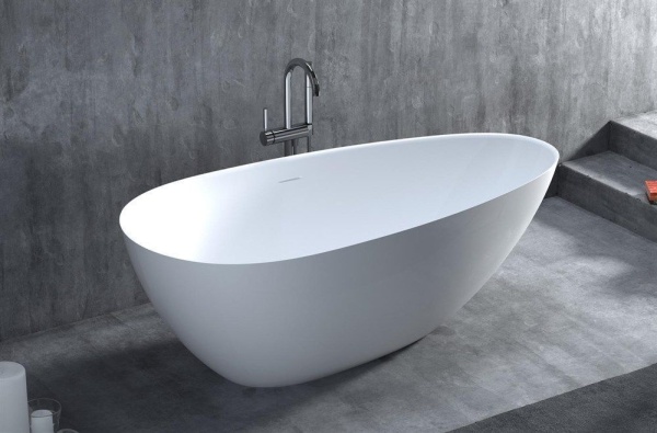 Ванна из литьевого камня Salini Paola In 160x75 101611G белая глянцевая отдельно стоящая