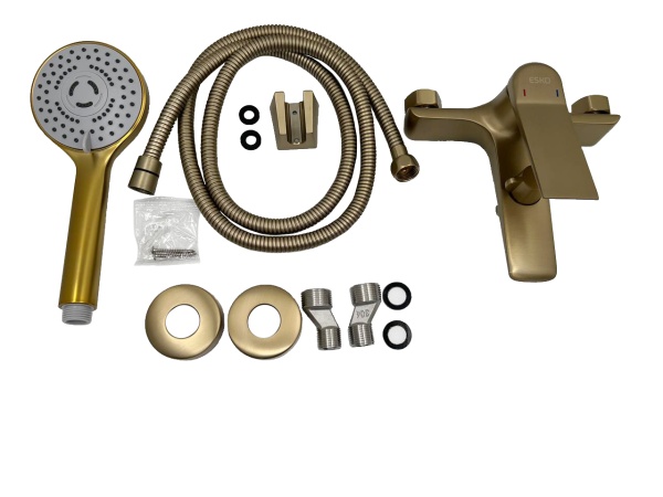 Смеситель для ванны Esko Shanghai Gold SHA54Gold золотой сатин матовый