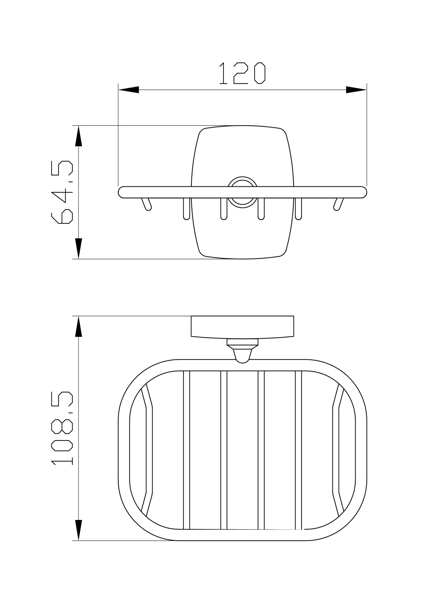 Мыльница Wonzon & Woghand Porto WW-1301A хром глянцевая