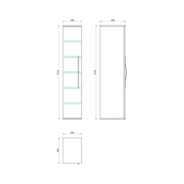Пенал Kакса-А Radisson 22 004841 30 см белый