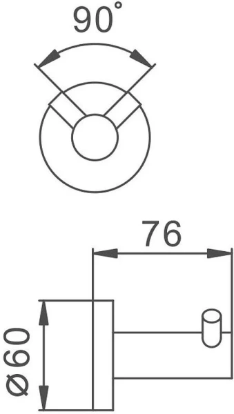 Крючок Haiba HB8305-2 хром