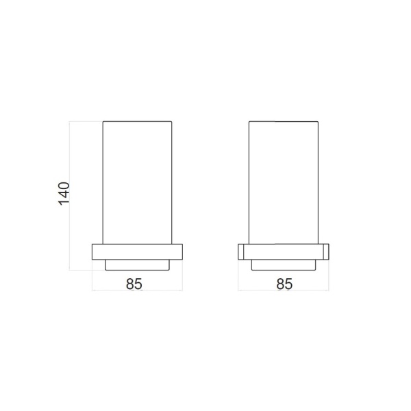 Стакан для зубных щеток Webert Pegaso PE500301015 хром глянцевый