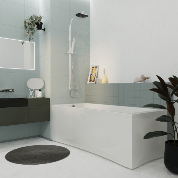 Ванна акриловая Radomir Агата 150x70 2-01-0-0-1-224Р пристенная c каркасом