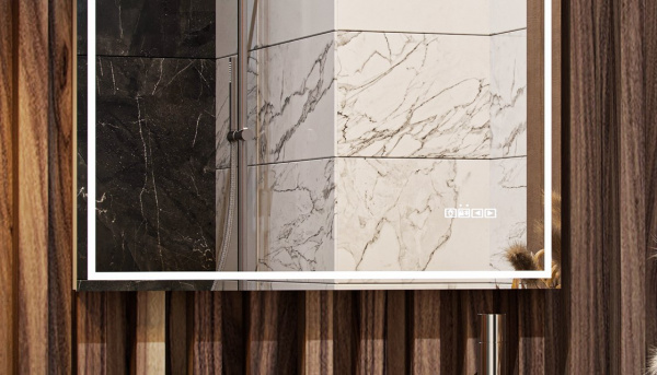 Зеркало Velvex Klaufs 100x75 zkKLA.me.100.al с подсветкой, сенсором, USB и Bluetooth