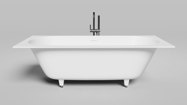 Ванна из искусственного камня Salini Ornella Axis Kit 190x90 103522M белая матовая встраиваемая