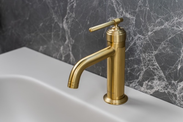 Встраиваемый смеситель для раковины Boheme Eterna 175-MG матовое золото