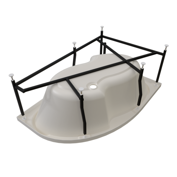 Ванна акриловая Radomir Ирма 150x95 R 2-01-0-2-1-216 угловая c каркасом