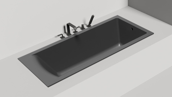 Ванна из литьевого камня Salini Cascata Kit 170x75 104313G белая глянцевая встраиваемая