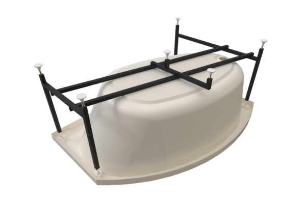 Ванна акриловая Radomir Монти 150x105 R 2-01-0-2-1-213 угловая c каркасом