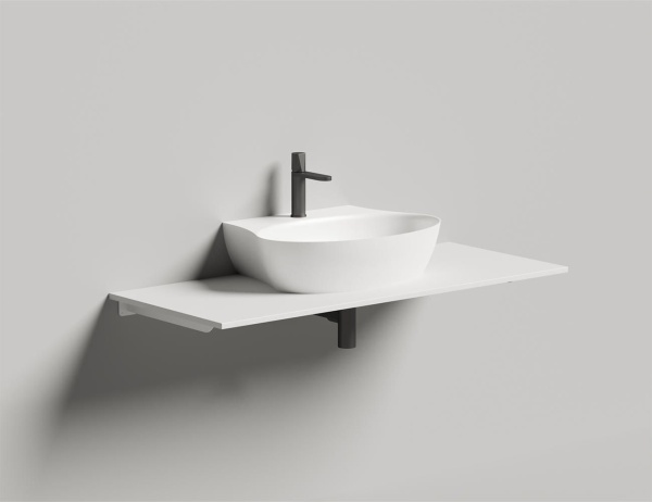 Накладная раковина Salini Alda Wall 01 140321M 45 см белая матовая