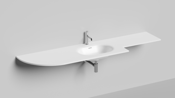 Подвесная раковина Salini Onda Flow Oval 1402204MN 40 см белая матовая