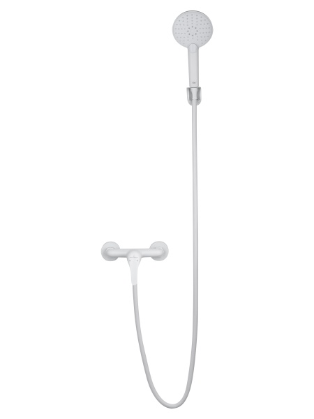Смеситель для душа Wonzon & Woghand WW-4540-MW белый матовый с гарнитуром