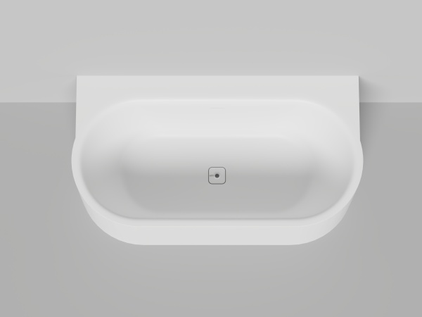 Ванна из искусственного камня Salini Perla W 170x90 1049204M белая матовая