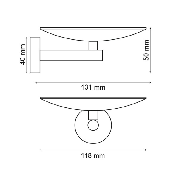 Мыльница Webert Rimini RI510101010 золото глянцевая