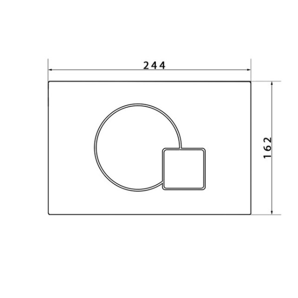 Кнопка смыва Caprigo SA005 хром