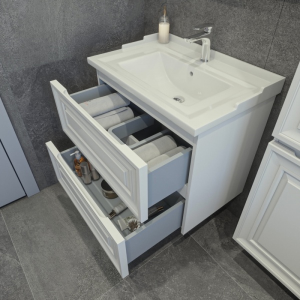 Тумба с раковиной Caprigo Ponza 13520-021.000.00.05 70 см белая