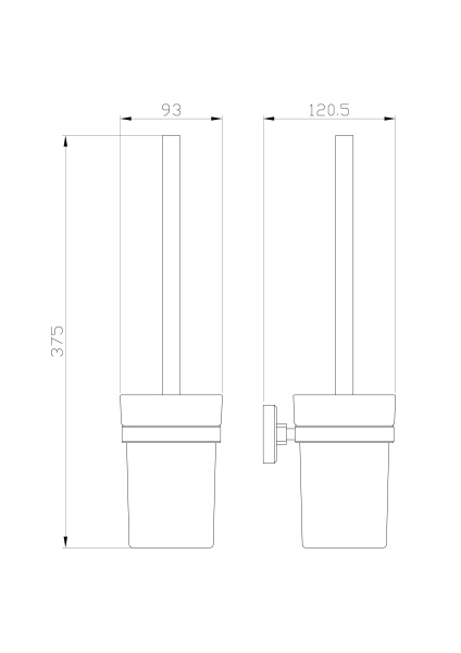 Туалетный ершик Wonzon & Woghand Roma WW-7229 бронза брашированный