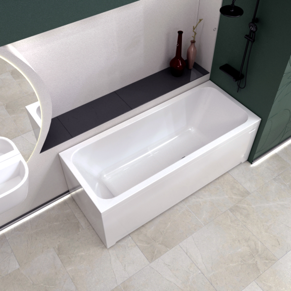 Ванна акриловая Radomir Патрисия 185x85 1-01-0-0-1-333 пристенная c каркасом