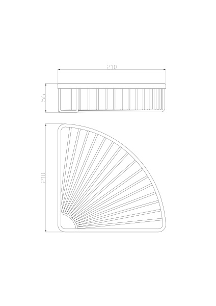 Полка для ванной Wonzon & Woghand WW-4118 хром глянцевая