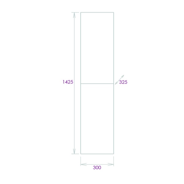 Пенал Onika Марбл 403076 30 см камень бетонный с мрамором