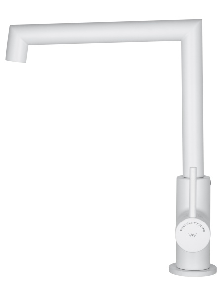 Смеситель для кухонной мойки Wonzon & Woghand WW-L1005-MW белый матовый