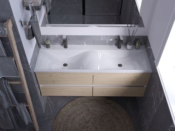 Подвесная раковина Madera Vega 4627173210942 80 см белая глянцевая на стиральную машину