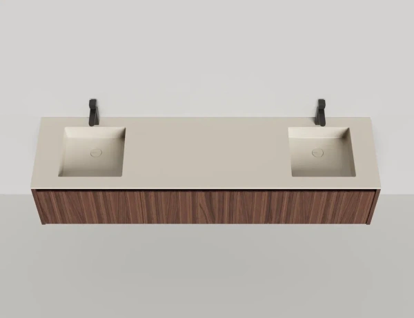 Тумба под раковину Salini Domino 200 см 27D220ADIN окрашивание по RAL шпон