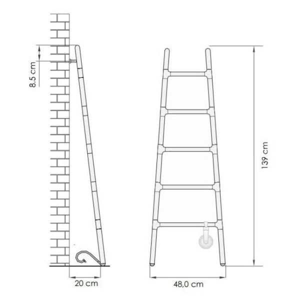 Полотенцесушитель электрический Wonzon & Woghand Rotenburg WW-PR207-MW белый матовый